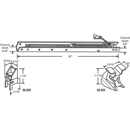 30in Window Channel Balance